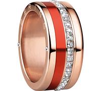 BERING Combinaison de Bagues Échangeables pour Femme en Or Rose et Rouge avec le Système Unique Twist & Change, Nile