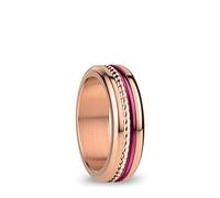 BERING Combinaison de Bagues Échangeables pour Femme en Or Rose et Violet avec le Système Unique Twist & Change, Tigris