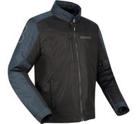 Bering Cronos Veste textile de moto Ripstop imperméable, noir/gris foncé, Taille L