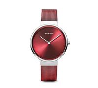 BERING Damen Uhr Quarz Movement - Classic Collection mit Edelstahl und Saphirglas 14531-XXX Armbandsuhren - Rouge/Argent, 31