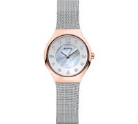 Bering Damen Uhr Solar Movement - Solar Collection mit Edelstahl und Saphirglas 14427-XXX Armbandsuhren - Wasserdicht: 5 ATM, Argent/Or Rose