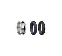 BERING ensemble de Bagues Échangeables pour Homme en Argent, Noir et Bleu avec le Système Unique Twist & Change, Symphony-Set-B