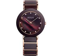 BERING Femmes Analogique Quartz Ceramic Collection Montre avec Bracelet en Acier Inoxydable / Céramique & Verre Saphir 11435-765