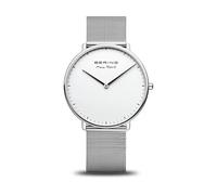 Bering, Homme, Accessoires, Gris, Taille: ONE Size Montre Homme 15738-004 - Montre Quartz en Acier Inoxydable Argent Brillant