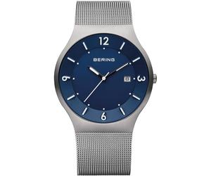 Bering Homme Analogique Quartz Montre avec Bracelet en Milanaise 14440-007-Q
