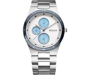 BERING Hommes Analogique Quartz Ceramic Collection Montre avec Bracelet en Acier Inoxydable & Verre Saphir 32339-707