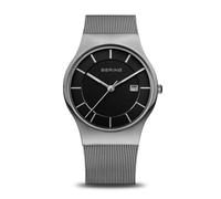 BERING Hommes Analogique Quartz Classic Collection Montre avec Bracelet en Acier Inoxydable & Verre Saphir 11938-002