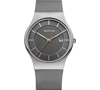 BERING Hommes Analogique Quartz Classic Collection Montre avec Bracelet en Acier Inoxydable & Verre Saphir