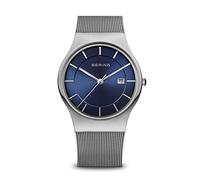 BERING Hommes Analogique Quartz Classic Collection Montre avec Bracelet en Acier Inoxydable & Verre Saphir