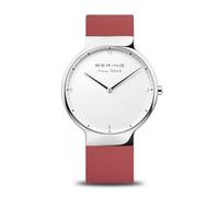 BERING Hommes Analogique Quartz Max René Collection Montre avec Bracelet en Silicone & Verre Saphir 15540-500