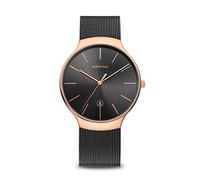 BERING Mixte Analogique Quartz Classic Collection Montre avec Bracelet en Acier Inoxydable & Verre Saphir 13338-262