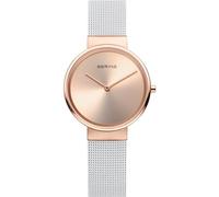 Bering Montre à Quartz analogique pour Femme avec Bracelet en Acier Inoxydable 14531-266, Or Rose., Bracelet