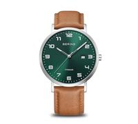 Bering Montre à Quartz pour Homme - Collection Titanium - avec Titane et Verre Saphir - 18640-568
