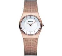 Bering Montre Femme, Mixte 11930-366 Blanc or rose G