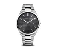 Bering - Montre Homme Ultra Slim 40 mm 3 ATM Verre Saphir Design Slim Bracelet Bracelet en Acier Inoxydable avec Éléments en Acier Inoxydable 17240-702 - Homme - Accessoires - Gris - Taille: ONE Size