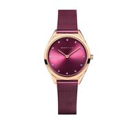 Bering - Montre pour femme Ultra Slim 31 mm 3 ATM Verre de saphir Slim Design Bracelet Milanais 17031-969 - Femme - Accessoires - Rose - Taille: ONE Size