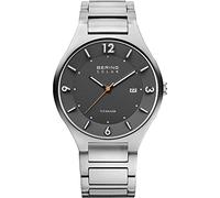 BERING Montre pour homme Solar Movement - Collection Solar avec acier inoxydable et verre saphir 14440-777
