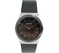 Bering Montre Unisex Montre Slim Céramique - 32235-442 Cuir