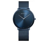 Bering Montre Unisex Montre Ultra-Slim Bleu - 15739-397 Acier Inox