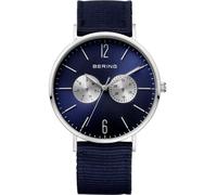 BERING Hommes Analogique Quartz Classic Collection Montre avec Bracelet en Nylon & Verre Saphir 14240-507