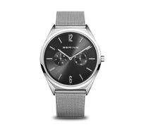 BERING Montre unisexe à mouvement à quartz - Collection Ultra Slim avec acier inoxydable et verre saphir 17140-002