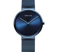 BERING Montre Unisexe à Quartz - Collection Classic - avec Acier Inoxydable et Verre Saphir - 5 ATM - 14539-397, Marron/Or Rose, 39, Minimaliste