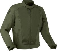 Bering Nelson Veste textile de moto, vert-brun, taille M pour homme