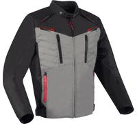Bering Otago veste textile de moto imperméable, noir-gris, taille 3XL pour homme