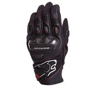BERING Paire de Gants Moto Dereck Noir Rouge Taille 10