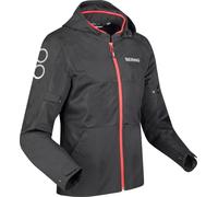 Bering Profil Veste textile de moto, noir-rouge, taille S pour homme