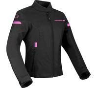Bering Riva, veste textile imperméable pour femmes T2 Noir/Fuchsia Noir/Fuchsia