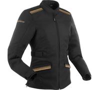 Bering Shine veste textile de moto pour dames imperméable à l’eau, noir-or, taille 42 pour femmes