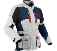 Bering Siberia imperméable dames moto textile veste, gris-rouge-bleu, taille 40 pour femmes