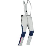 Bering Siberia Pantalon textile de moto imperméable, Gris/bleu, Taille M