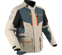 Bering Siberia Veste textile de moto imperméable, beige, Taille M