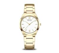 BERING Solar 19932-734 Montre pour femme en acier inoxydable doré 32 mm