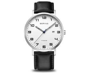 Bering Titanium 18640-404 - Homme - 40 mm - Analogique - Quartz - Verre saphir