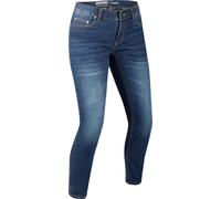 Bering Trust Tapered Jeans de moto pour femmes, Blue Stone Wash, Taille 46