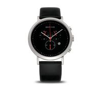 Bering, unisex, Accessoires, Gris, Taille: ONE Size Montre Classique Mixte en Argent Brillant avec Verre Saphir et Boîtier en Acier Inoxydable