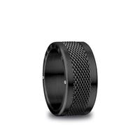 BERING Arctic Symphony Collection Arctic Symphony Bague pour homme en acier inoxydable Noir brillant Arve 8, Acier inoxydable, Aucune pierre précieuse