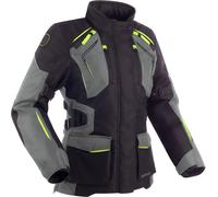 Bering Vision veste textile de moto pour dames imperméable à l’eau, noir/gris, Taille 40