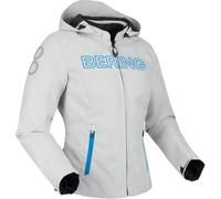 Bering Warwick imperméable dames moto textile veste, Gris clair/bleu, Taille 42