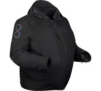 Bering Warwick King Size Veste textile de moto imperméable, noir, Taille 4XL