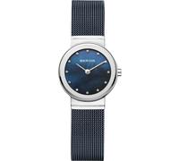 Bering 10126 Montre À Quartz pour Femme, 26 mm, Boîtier en Acier Inoxydable Et Cadran, Bracelet Milanais, Verre Saphir, 5 ATM