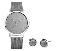 BERING Femme Analogique Quartz Montre avec Bracelet en Acier Inoxydable 13436-309-GWP