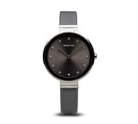 Bering Women's Quartz Watch, 34 mm Stainless-Steel Case and Dial, Milanese Strap
