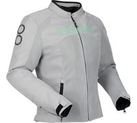 Bering Zao 3in1 imperméable dames moto textile veste, gris-vert, taille 46 pour femmes