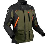 Bering Zephyr, veste textile imperméable XL Noir/Vert Foncé/Orange Noir/Vert Foncé/Orange