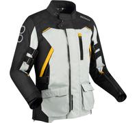 Bering Zephyr veste textile de moto imperméable, noir-gris, taille 2XL pour homme