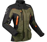 Bering Zephyr veste textile de moto pour dames imperméable à l’eau, Khaki/Noir, Taille 40